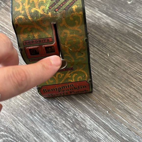 Antique Benjamin Franklin thrift bank gold toy collectors - Picture 6 of 9